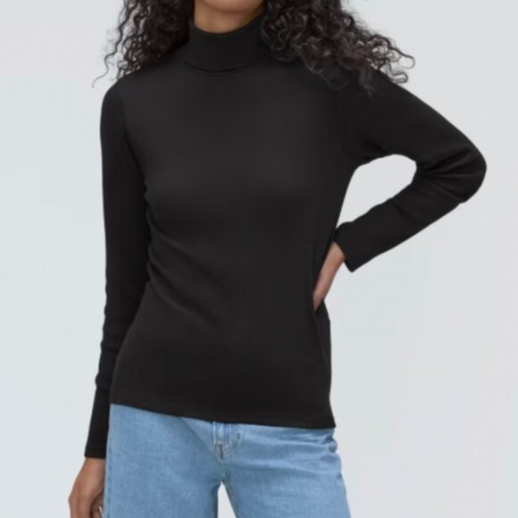 Everlane Micro Rib Turtleneck - Picture 1 of 5